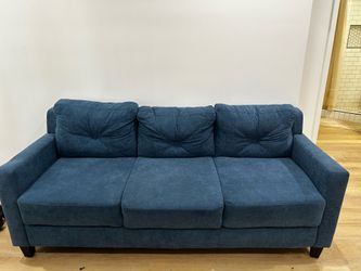 Azul Blue Three Seater Couch