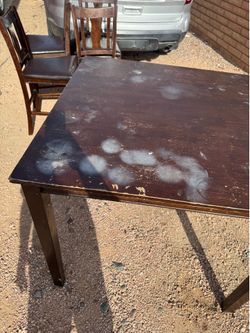 Used table and chairs