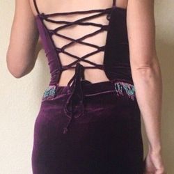 🎀Purple Velvet Maxi Dress🎀-$75 quit?