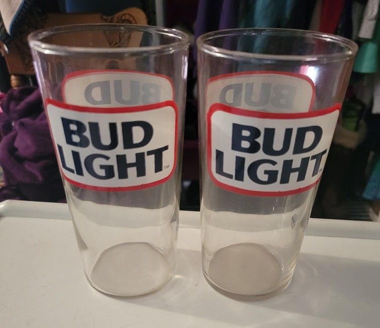 Vintage Bud Light Glasses