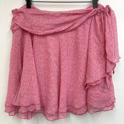 Aerie Women’s Skirt Ruffle Skirt Wraparound Pink Size 2x XXL