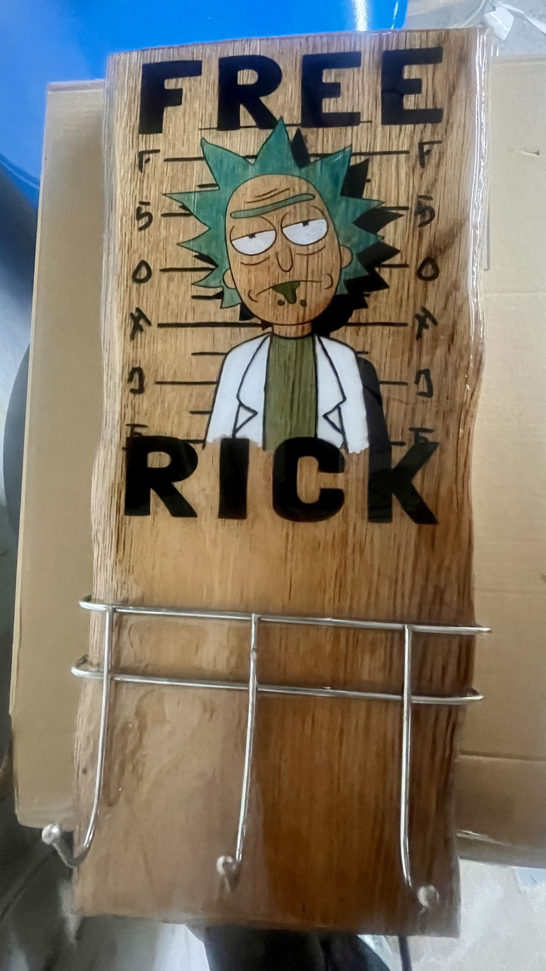 Free Rick. Rick And Morty Resin Hanger