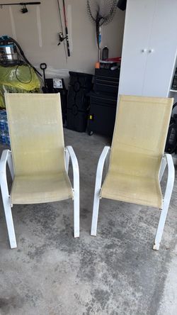 Yellow porch chairs