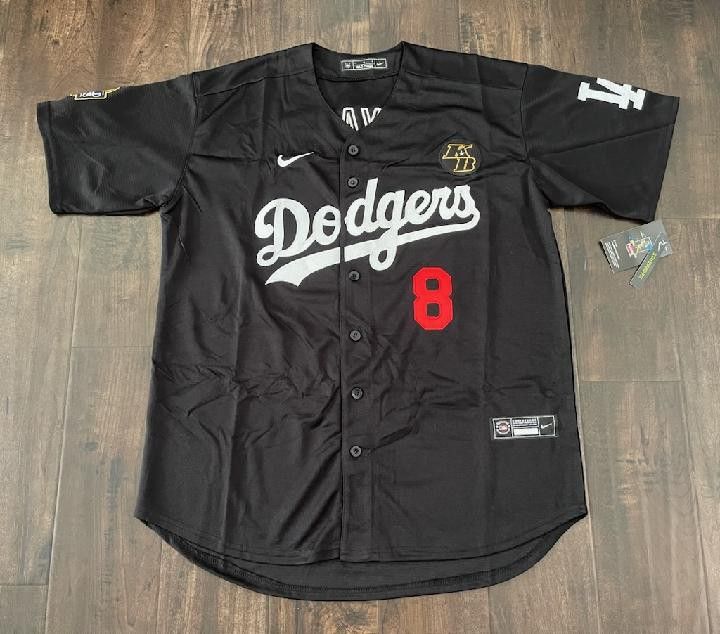 NEW LA Dodgers Kobe Bryant Jersey #8 #24 KB24 // Lakers & Lower Merion #33 / All-star /MPLS.  Red Blue Gray White MLB S-3XL