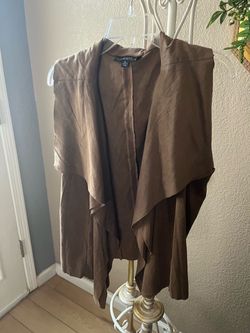 Mocha suede vest