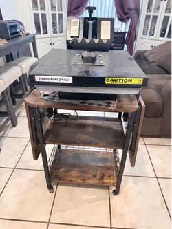 Heat Press & Cart