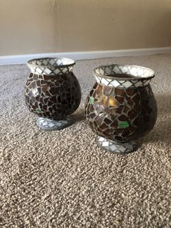 Mosaic Candle Holders