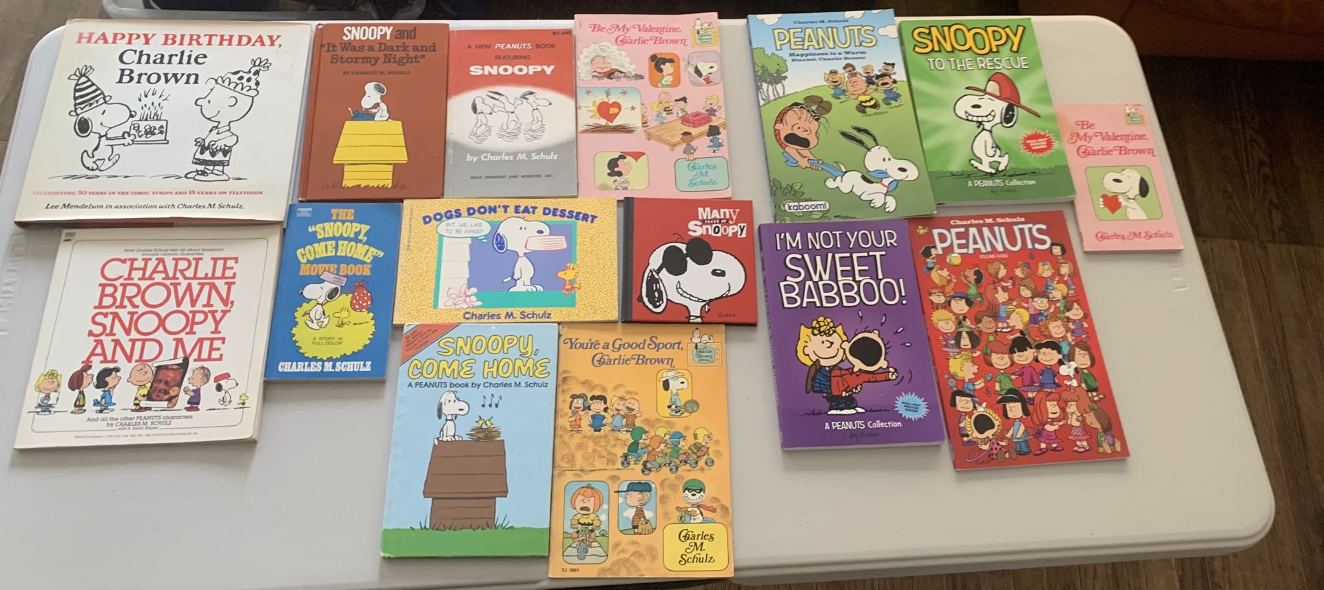 Charles M Schulz Peanuts Book Lot