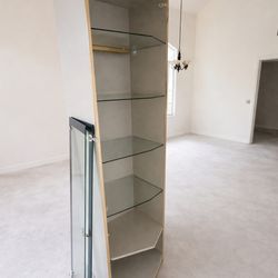Glass display cabinet