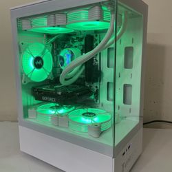 NEW Gaming PC - Ryzen 5, RTX 1660 Super, 16 GB RAM, 1TB SSD - RGB & Liquid Cooled (White)