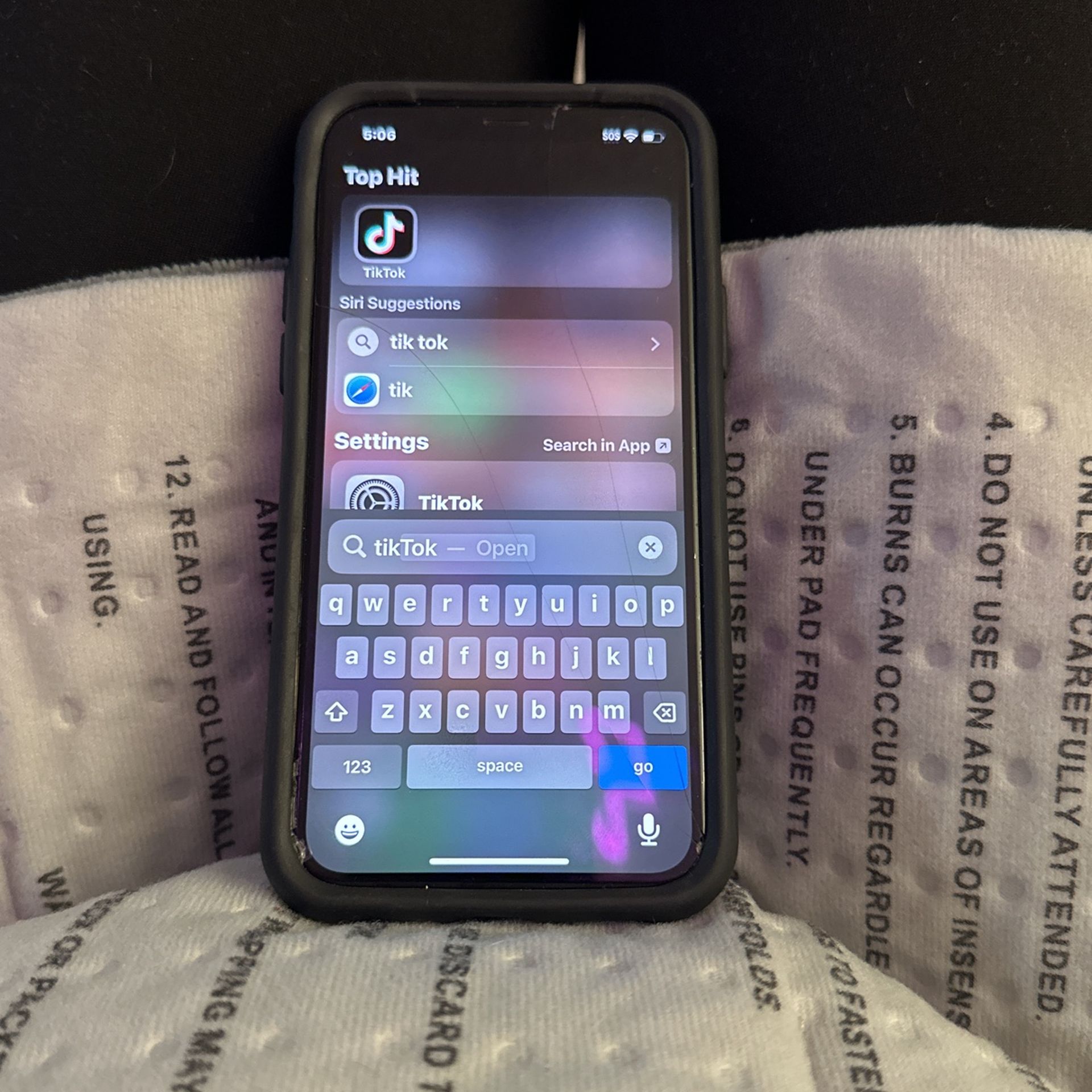 Unlocked IPhone X With TikTok App