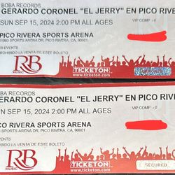 2 Tickets Jerry Coronel 
