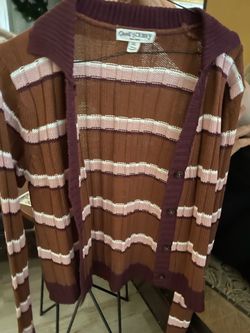 Sweet Envy Striped Knit Button-Up Cardigan