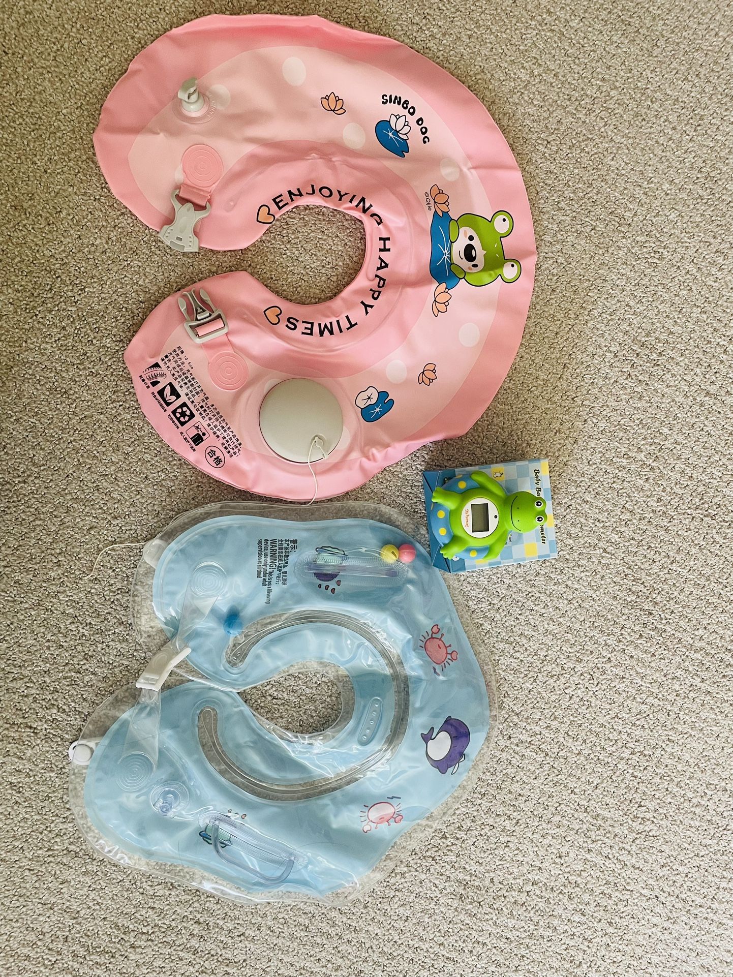 Baby Swim Neck Ring & Baby Bath Thermometer 