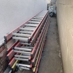 Excellent Condition, Different Sizes Fiberglass Extension, Ladders