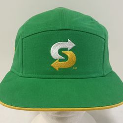 Official Subway Restaurant Fast Food Sandwich Artist 5-panel Cap Hat Racing Employee Cotton 