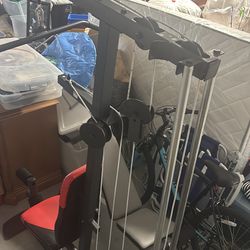 Bench and lat pulldown bar