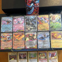 Pokemon Card - EX , Mega Ex , IR , Holo/Foil/Rev Holo, a few Base set cards and common card lot