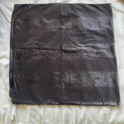 2 Soft Black Decorative Cushions Covers