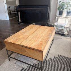 West Elm Mango Wood Coffee Table 