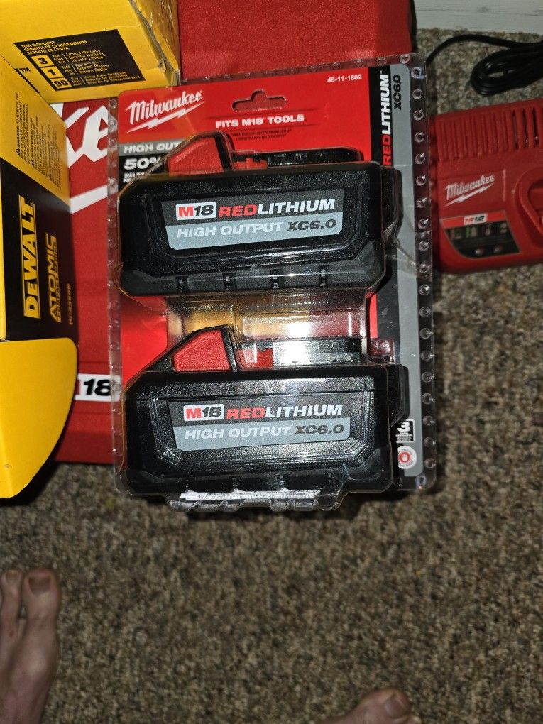 Milwaukee M18 Red Lithium High Output Battery 2 6.0 Brand New In Box 