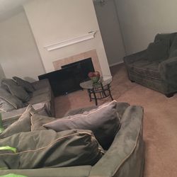 3 Seat Couch And Ottoman