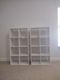 8 Cube Bookshelf, Set Of Two