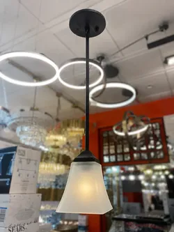 🖤 Frosted Glass pendant light ✨