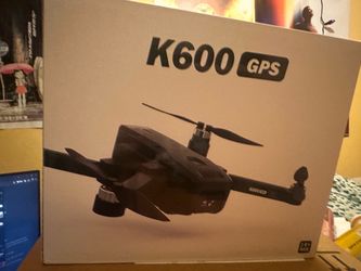 K600 GPS camera drone, screen on controller, black