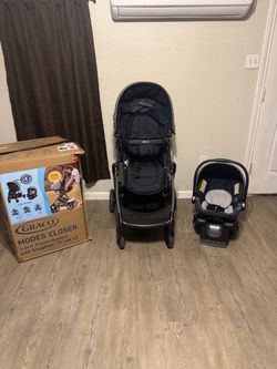 Graco Modes Closer 3-in-1 Travel System w/ Infant Car Seat & Base