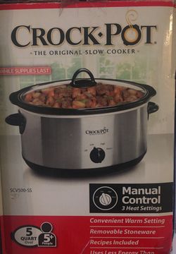 Original Crock Pot 3 Heat Setting. 5 quarts