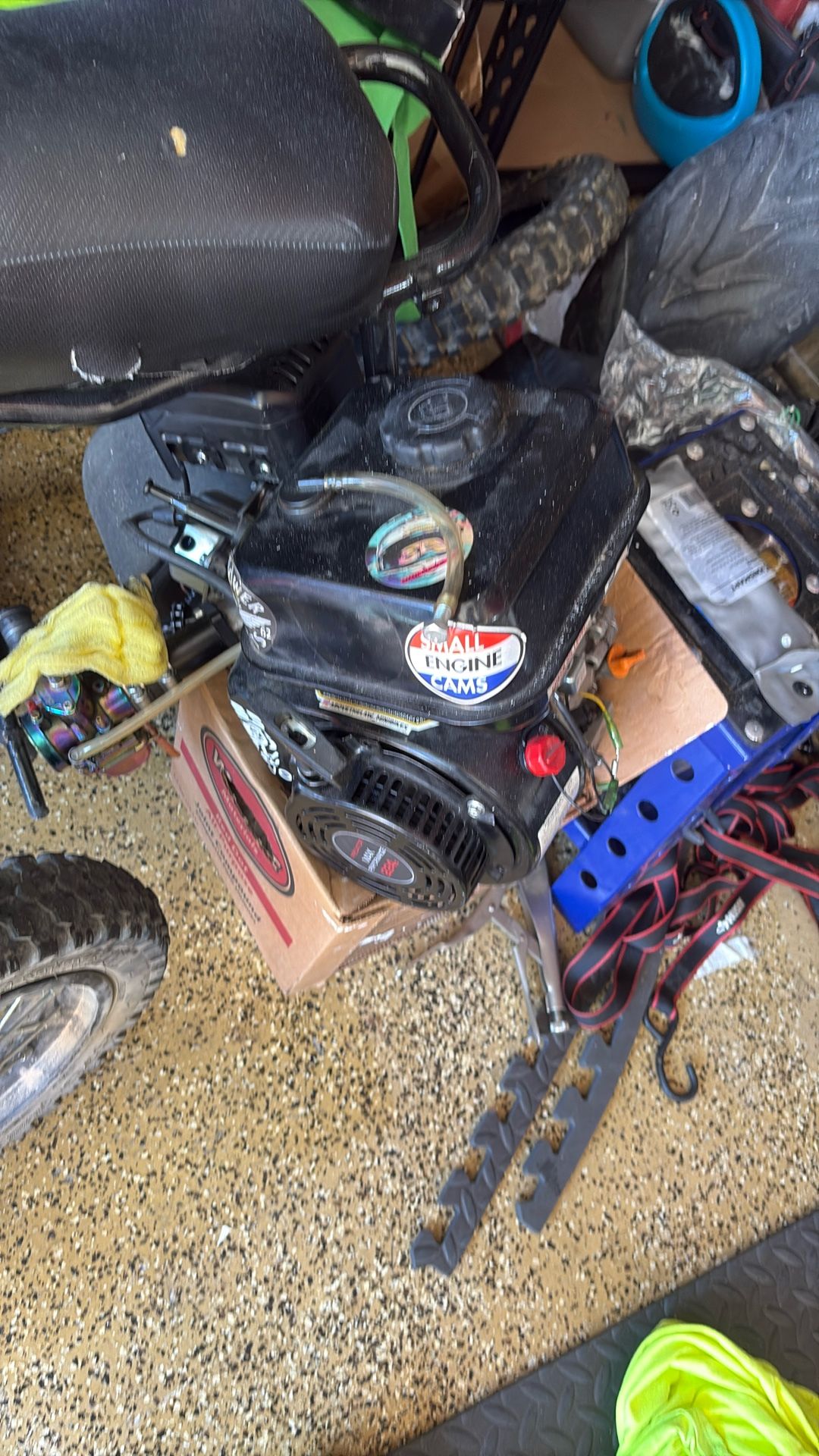 Extended Mini Bike Frame And Fully Built 212 Predator Engine