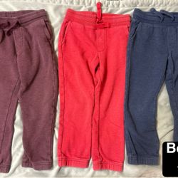 Boys 5t Warm Up Sweatpants Joggers 3x$12 Bundle