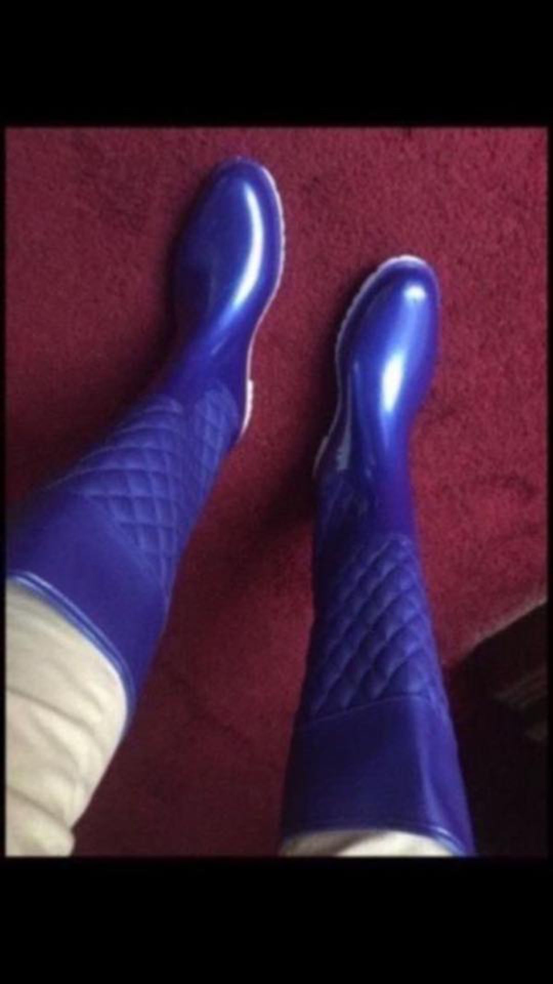 Blue rain boots size 6,7,9,10