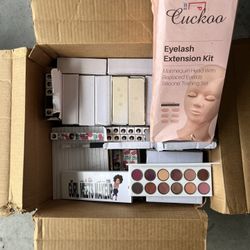 Eye shadow pallets and lip gloss