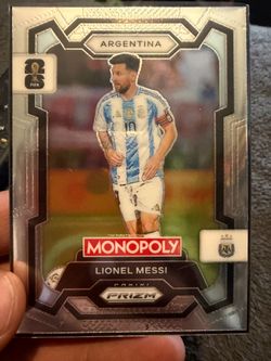 World Cup card Argentina Lionel Messi Prizm panini mint