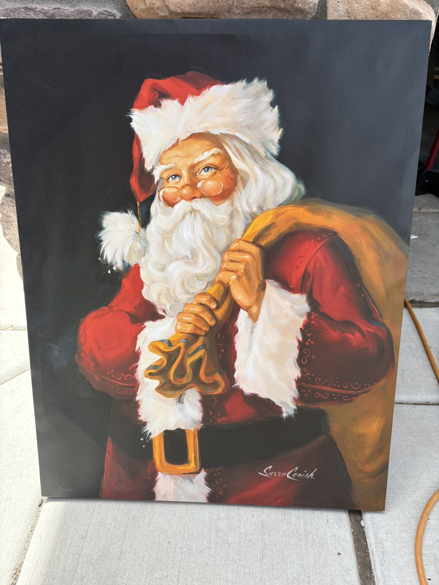 Santa Canvas Art