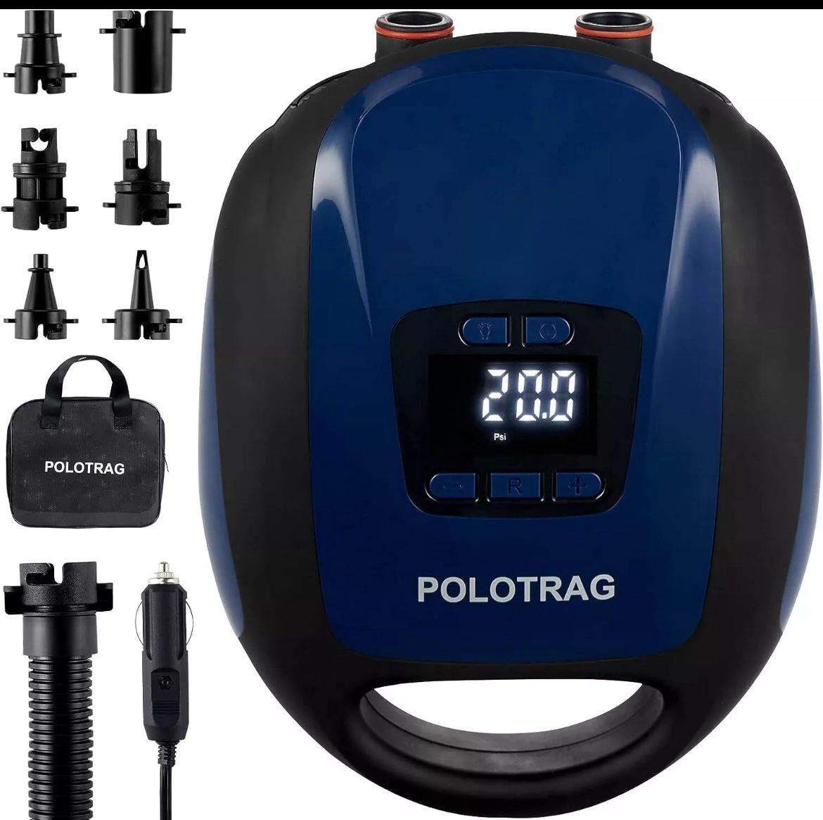 POLOTRAG SUP Paddle Board Pump Electric Pump Professional 20 PSI Portable