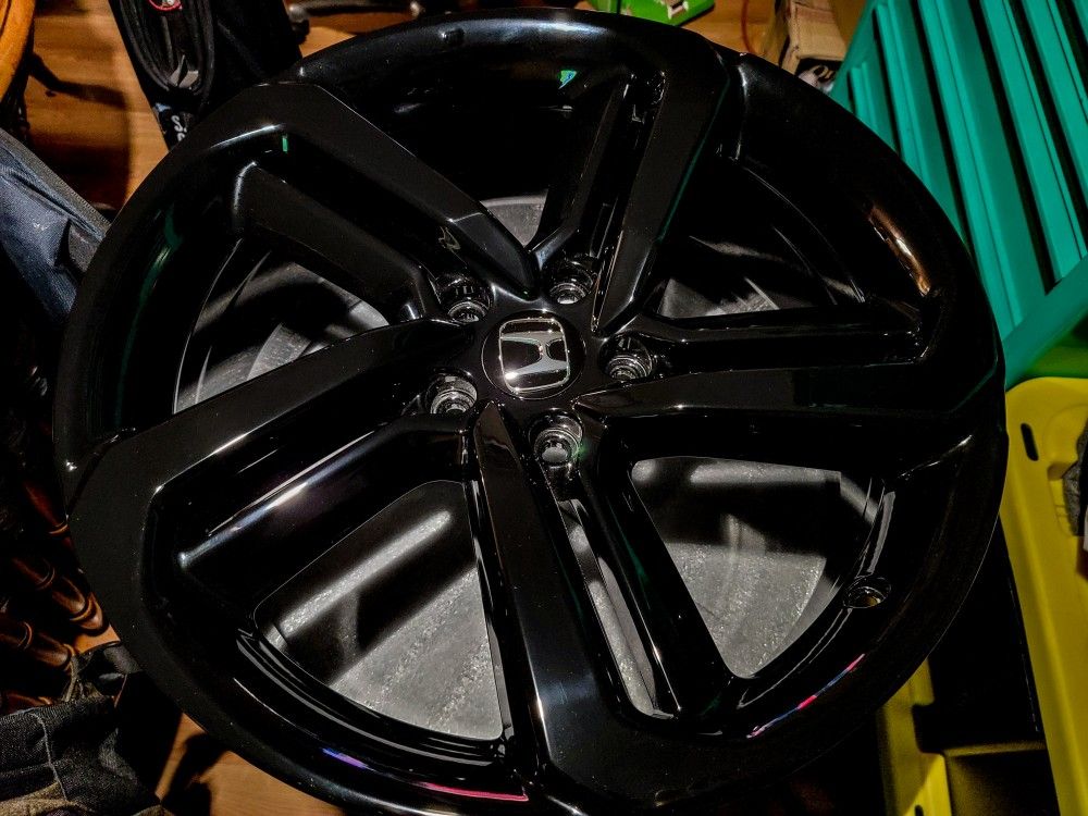 2020 Honda accord 19" all 4 rims gloss black new original rims with center caps