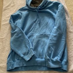 Men’s Hoodie Sweatshirt, Med. Light Blue