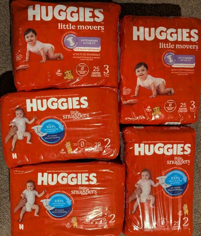 Huggies Diapers Size 2 And 3