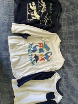Lone Sleeve Shirts For 3-4 Year Old Boy -&2 For All