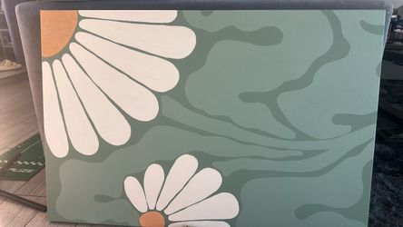 Daisy Floral Canvas Painting