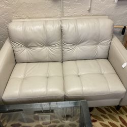 Leather Love Seat Couch 