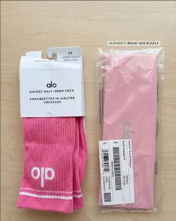 Alo Yoga Socks and Headband Bundle