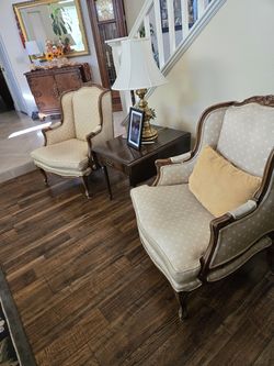 French Provincial Louis XV Style Chairs