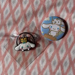 Cinamoroll Pin and Keychain