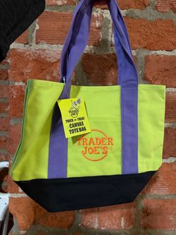 Trader Joe's trick or treat canvas tote bag
