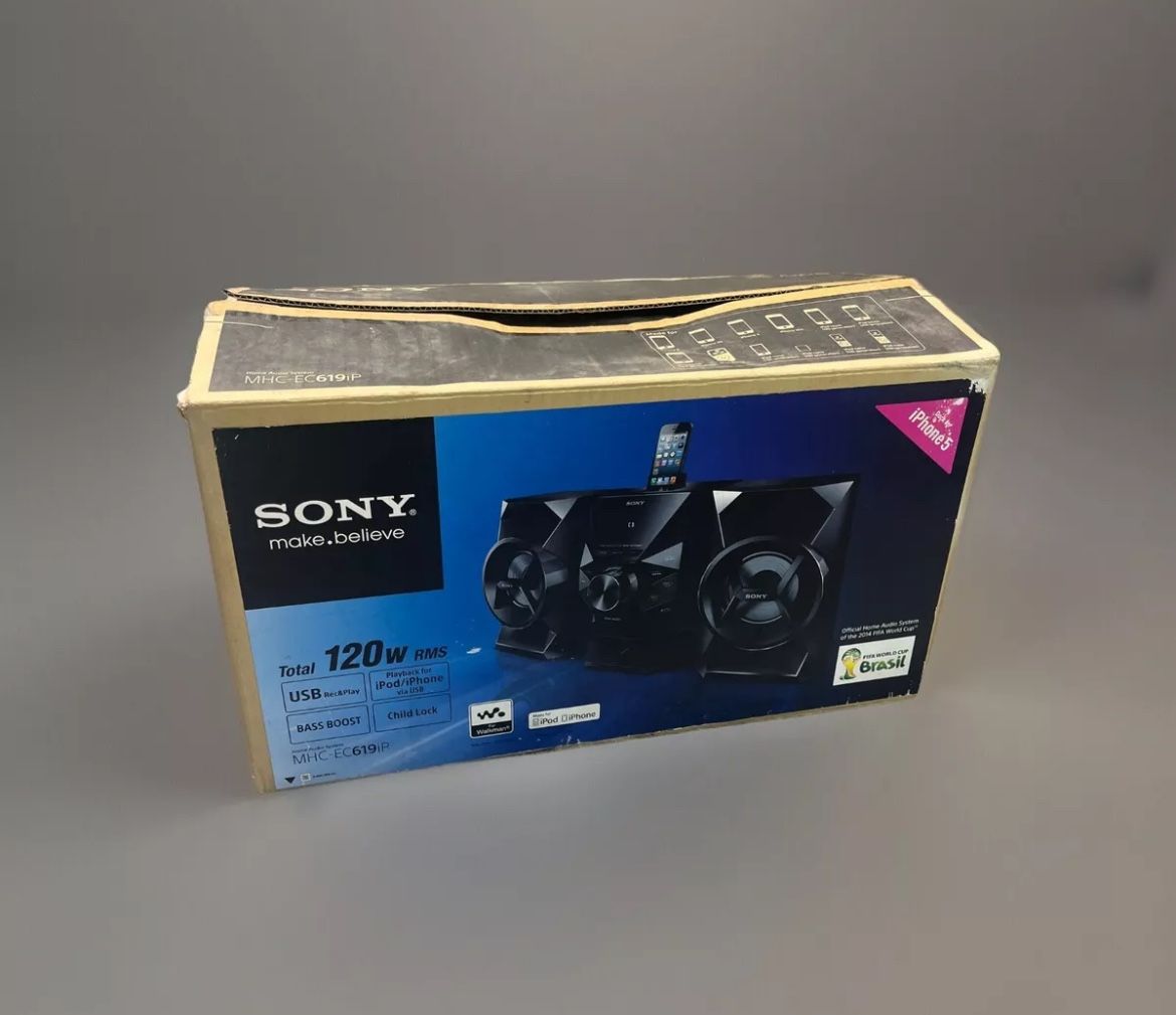 Sony MHC EC619iP Home Audio Stereo System CD AM/FM Radio Speakers