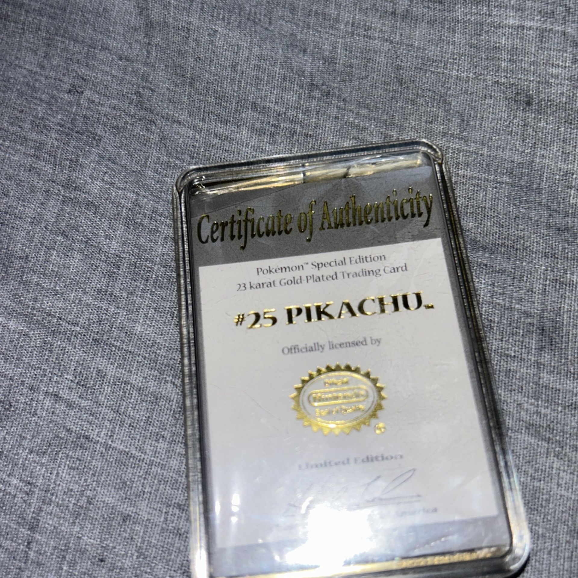Pokémon 25 Karat Gold Plated Trading Card Collectible Make An Offer